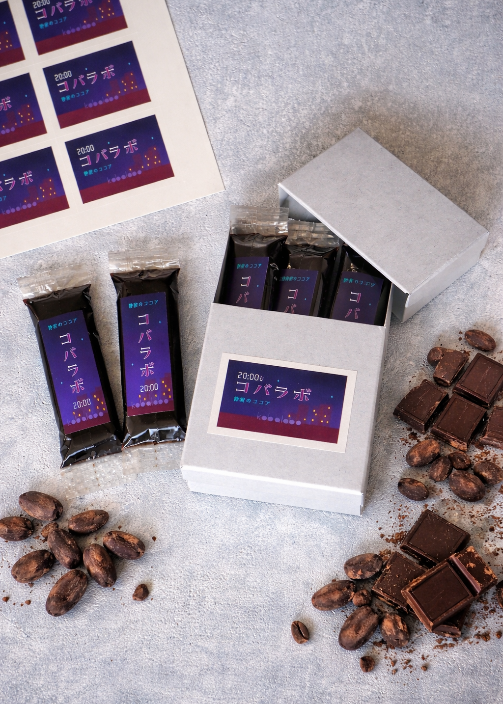 ひとくち羊羹コバラボ　静寂のココア